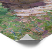 ヴィンテージ モネ 斑点の太陽光の森の芸術 ポスター (角)