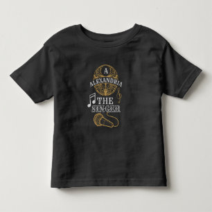 ヴィンテージ・モノグラム・おもしろいミュージック・マイク トドラーTシャツ