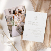 ヴィンテージ モノグラム | オルネート ボーホー ウェディング インビテーション