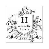 ヴィンテージ モノグラム クレスト エクス ライブリス オーダーメイド 名前入り 本 セルフインキングスタンプ (デザイン)