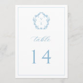 ヴィンテージ モノグラム クレスト ライトブルー テーブルナンバー (裏面)