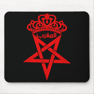 ヴィンテージ モロッコ I Love Morocco 地図 モロッコ サッカー マウスパッド