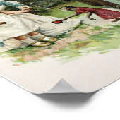 ヴィンテージ・モンキーの女の子 ポスター (角)