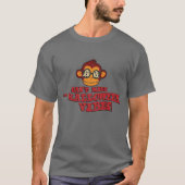 ヴィンテージ・モンキー・ゴースト - ハロウィンを逃すな Tシャツ (正面)