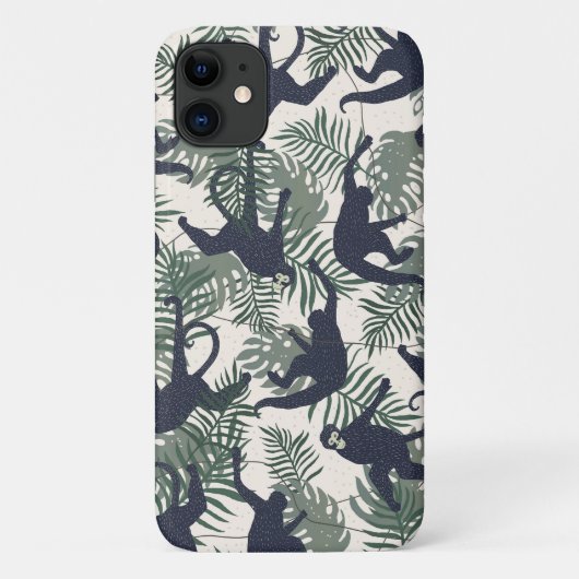 ヴィンテージ モンキー パターン Case-Mate iPhoneケース (裏面)