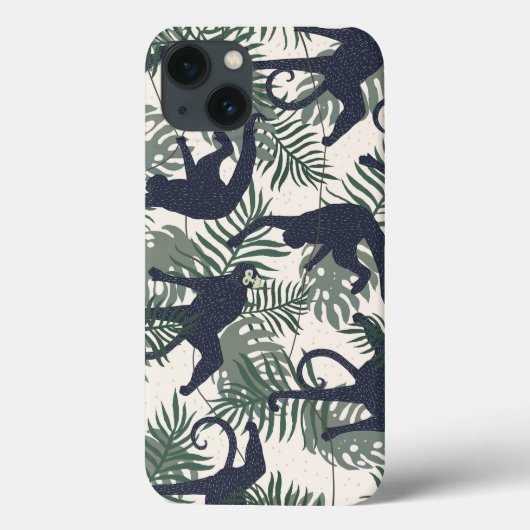 ヴィンテージ モンキー パターン Case-Mate iPhoneケース (裏面)