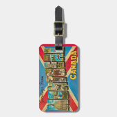 ヴィンテージ モントリオール カナダ 荷物タグ ラゲッジタグ (正面縦)