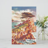 ヴィンテージ モントレー海岸 カリフォルニア観光 アメリカ 便箋 (スタンド正面)