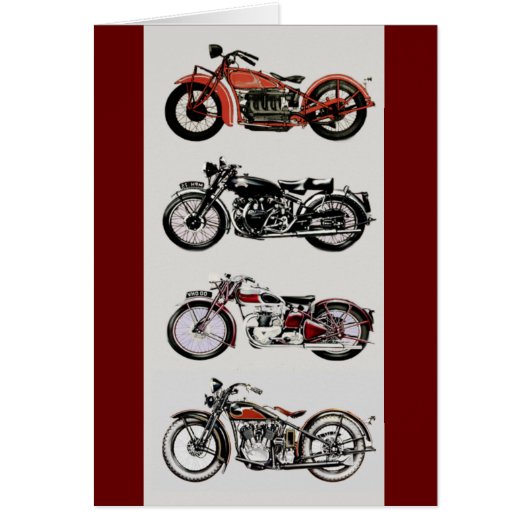 ヴィンテージ モーターサイクル (正面)