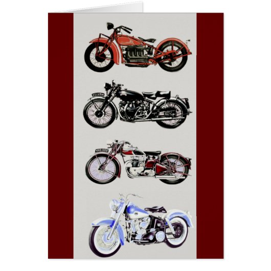 ヴィンテージ モーターサイクル (正面)
