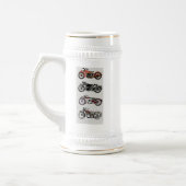 ヴィンテージ モーターサイクル ビールジョッキ (左)