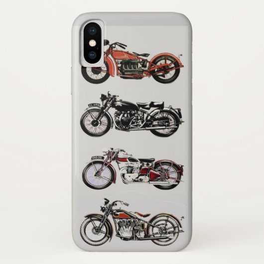 ヴィンテージ モーターサイクル Case-Mate iPhoneケース (裏面)
