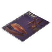 ヴィンテージ モーター マガジン カバー、未来的シティ カー ノートブック (左側)