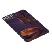 ヴィンテージ モーター マガジン カバー、未来的シティ カー マグネット (右側)