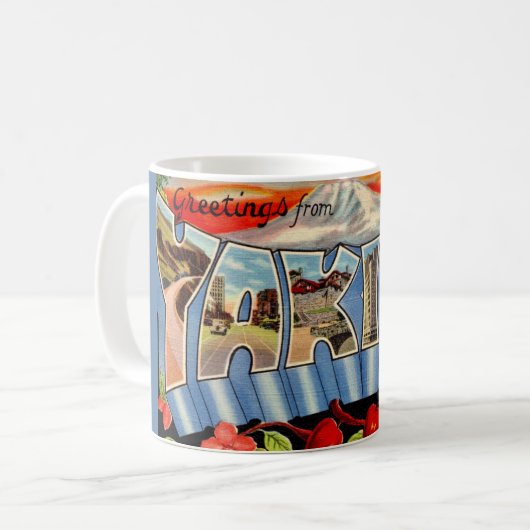 ヴィンテージ ヤキマ ワシントン州 コーヒーマグカップ (正面左)