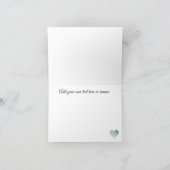 ヴィンテージ ヤングママ ミントグリーン ハッピー マザーズデー シーズンカード (内部)