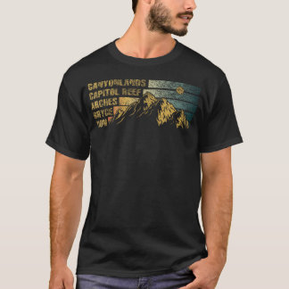 ヴィンテージ ユタ州のお土産 ビッグ5 ユタ州のマイト・ファイブ Tシャツ