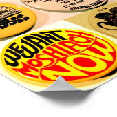 ヴィンテージ(ユダヤ教の)バル・ミツバーボタン ポスター (角)