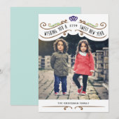 ヴィンテージ ユダヤ教 お菓子のような新年の写真カード - 白 シーズンカード (正面/裏面)