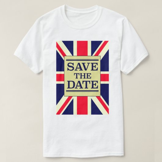 ヴィンテージ ユニオンジャック 保存日 Tシャツ (デザイン正面)