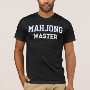 ヴィンテージ・ユニバーシティ風麻雀マスター スポーツグラフィック Tシャツ