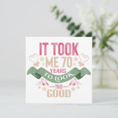 ヴィンテージ ユニーク 70歳の名言 招待状 (スタンド正面)