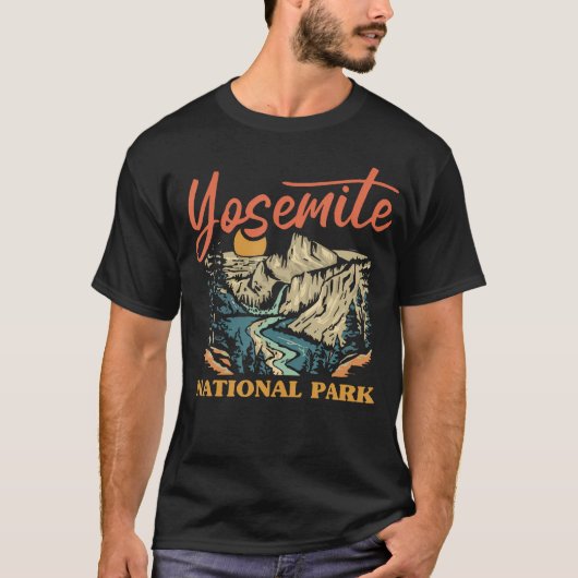 ヴィンテージ ヨセミテ国立公園 カリフォルニア Tシャツ (正面)