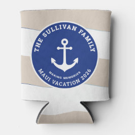 ヴィンテージ・ヨットクラブ ネイビー  nautical アンカー ファミリー 缶クーラー