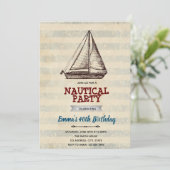 ヴィンテージ ヨット 招待状 (スタンド正面)