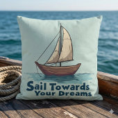 ヴィンテージ ヨット 海事  inspirational 引用 クッション