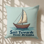 ヴィンテージ ヨット 海事  inspirational 引用 クッション
