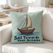 ヴィンテージ ヨット 海事  inspirational 引用 クッション