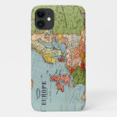 ヴィンテージ・ヨーロッパ20世紀ベーコンの標準地図 Case-Mate iPhoneケース (裏面)