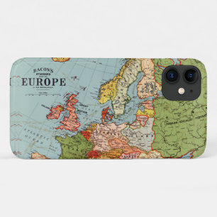 ヴィンテージ·ヨーロッパ20世紀ベーコンの標準地図 iPhone 11 ケース