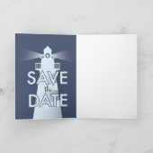 ヴィンテージ ライトハウス Save The Date ノートカード (内部)