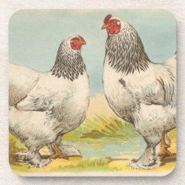 ヴィンテージ「ライトブラハマチキン」コルクコースター コースター