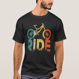 ヴィンテージ ライド 自転車 サイクリスト サイクリング Tシャツ