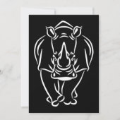 ヴィンテージ·ライノの素晴らしい動物の贈り物 サンキューカード (正面)