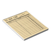 「ヴィンテージ・ライブラリ・カードのノートパーソナライズされた」 ノートパッド (アングル)