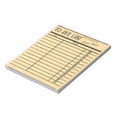 「ヴィンテージ・ライブラリ・カードのノートパーソナライズされた」 ノートパッド (回転)