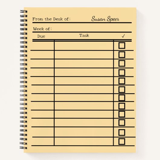 「ヴィンテージ・ライブラリ・カード・スパイラル・ノートパーソナライズされた- ノートブック (正面)