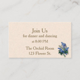 ヴィンテージ ライラックの受付カード エンクロージャーカード