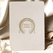 ヴィンテージ ライラック ブライダル シャワー アールヌーヴォー デコ 招待状