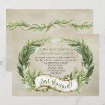 ヴィンテージ ラウレル フレーム バナー 受付のみ