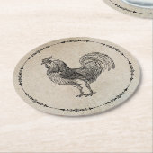 ヴィンテージ ラウンドペーパーコースター (アングル)