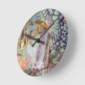 ヴィンテージ ラウンド壁時計 (傾斜)