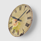 ヴィンテージ ラウンド壁時計 (傾斜)