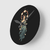 ヴィンテージ ラウンド壁時計 (傾斜)