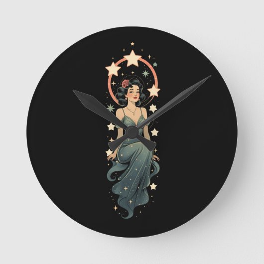 ヴィンテージ ラウンド壁時計 (正面)