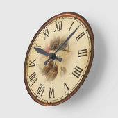 ヴィンテージ ラウンド壁時計 (傾斜)